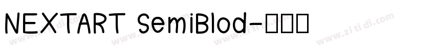 NEXTART SemiBlod字体转换